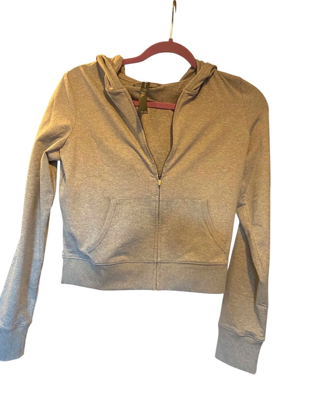 NWOT Vuori Mini Full Zip Hoodie Heather Gray Size Medium